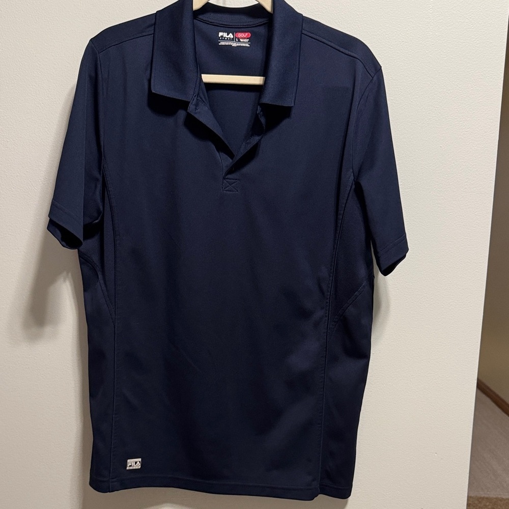 Fila Men's Dark Blue Polo Golf  Shirt